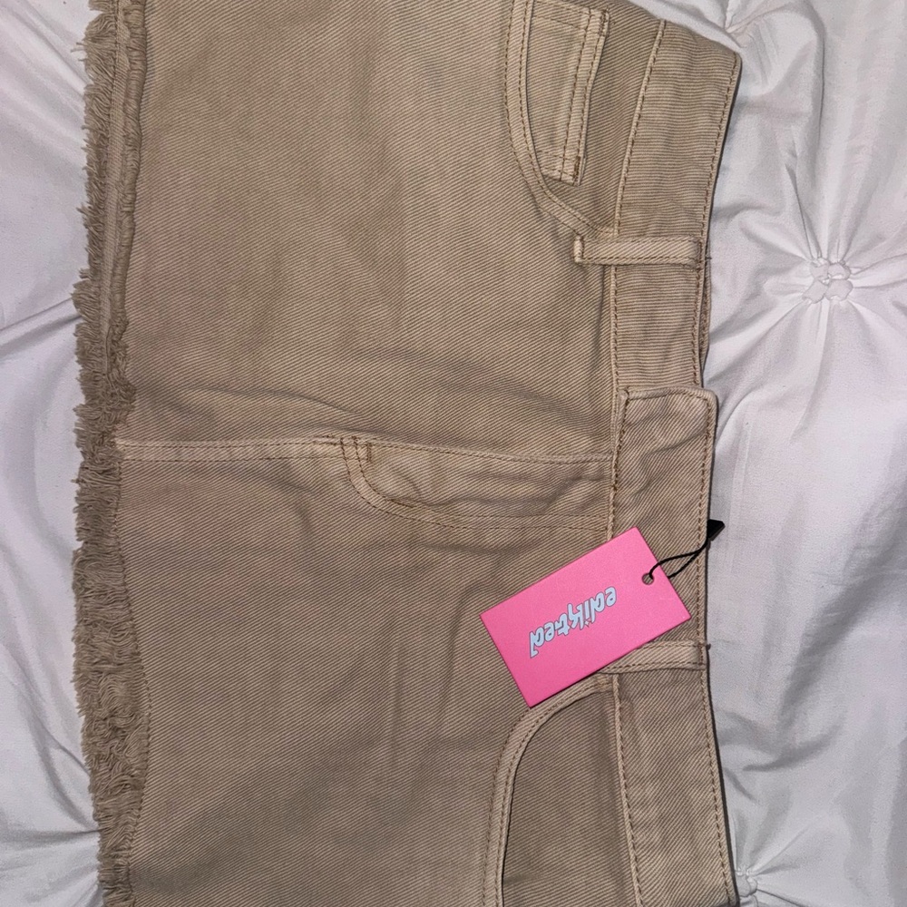 Edikted Denim Mini Skirt